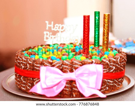 birthday cake multi-colored