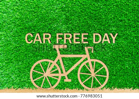 bicycle race car free day paper cut of a green background