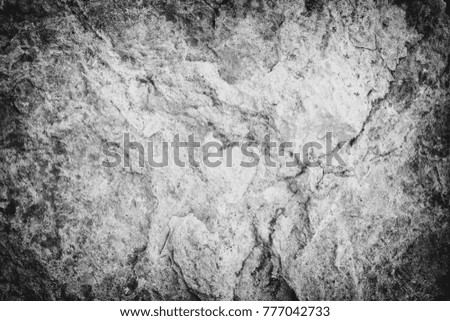 Stone floor texture, black and white photo
