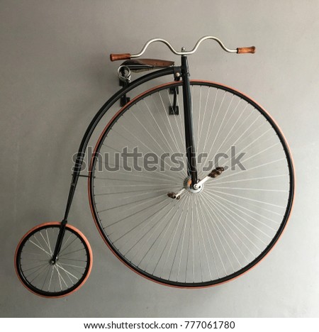 Big Wheel Rear Wheel. Vintage Bicycle.