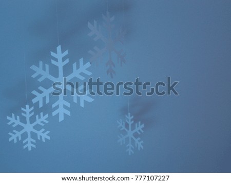 Abstract christmas tree and snowflake for new year decoration with light aura use as a lucky charm and wish gift on empty background