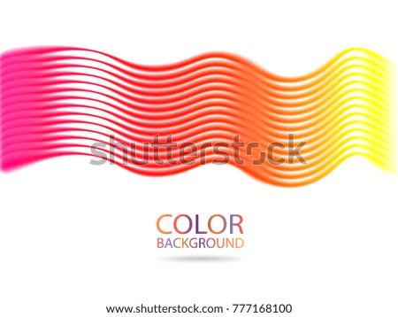 Abstract color wave lines design element. Vector illustration EPS10.