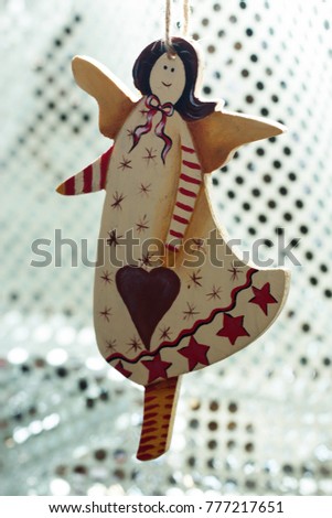 Christmas tree toys angel. christmas decoration handmade toy Angel