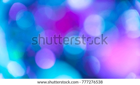 Bokeh with Rainbow ribbons.