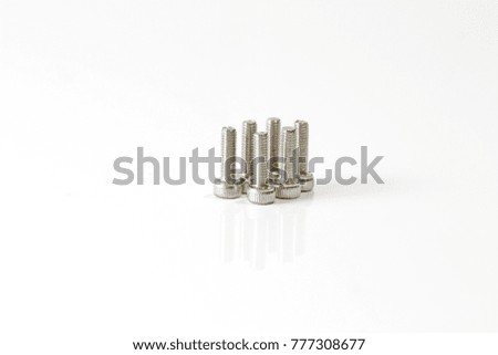 Metal Nuts and bolts for repair and mechanical work