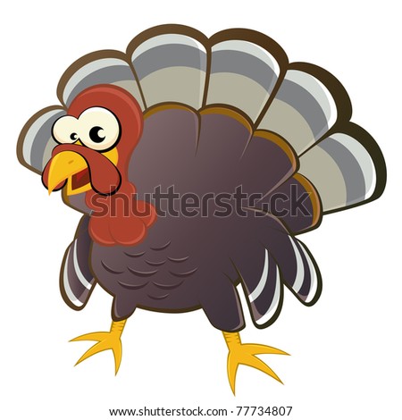 funny cartoon turkey