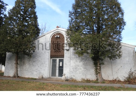 Old stucco country church
