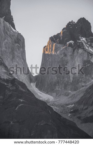 Cuernos del Paine, Torres del Paine National Park at sunset