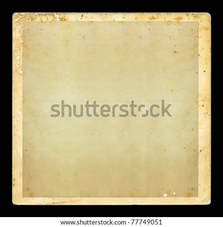 Vintage blank dirty photo with white border. Grunge background design element. Royalty-Free Stock Photo #77749051