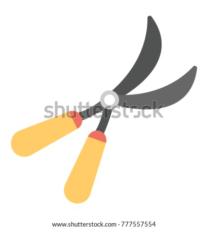 
A garden scissor used to cut grass and other plants
