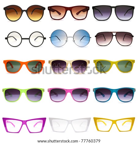 Sunglasses. Photo set Royalty-Free Stock Photo #77760379
