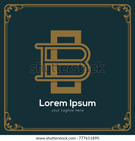 Initial letter BC logotype company name. Vector for company name.