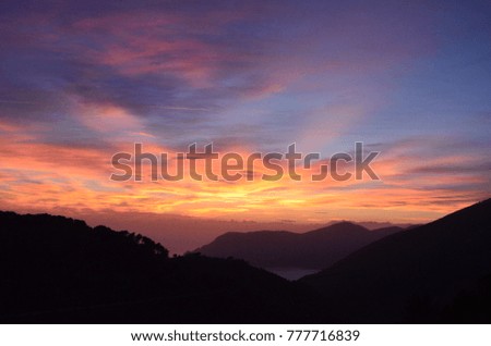 Sunset over Cinque Terre, Italy