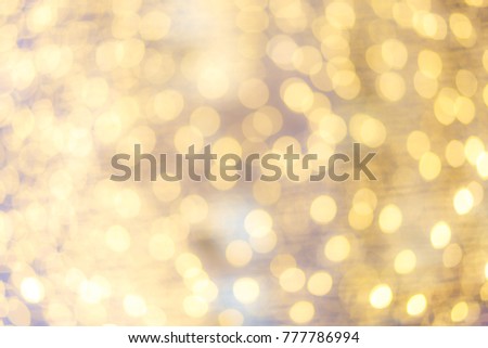 The bokeh of golden light