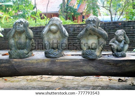 Cute Monkey Statue