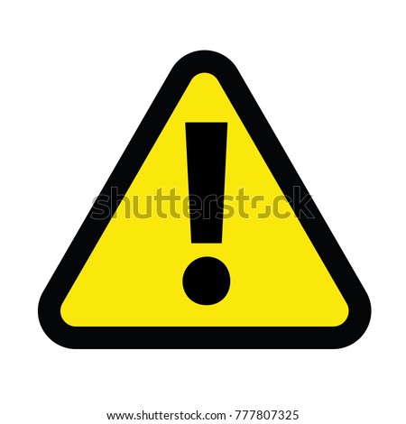 caution sign for danger sign vector icon