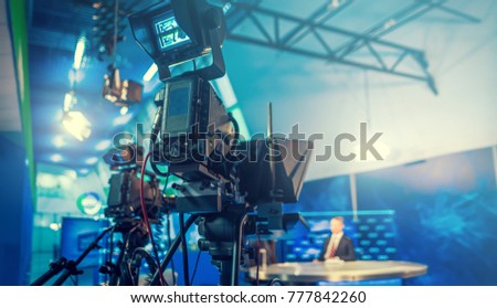 television camera close-up