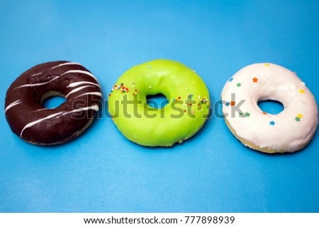 colorful delicious donuts
