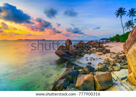 
Stone Formation
lined stones on the beach of Trikora island bintan Royalty-Free Stock Photo #777900316