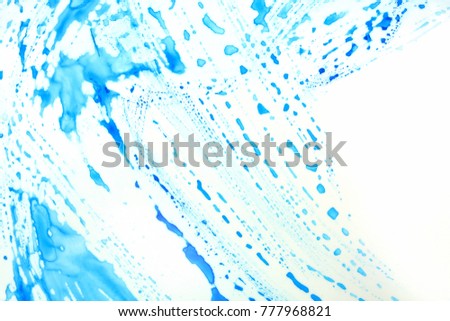 Watercolor abstract blue background