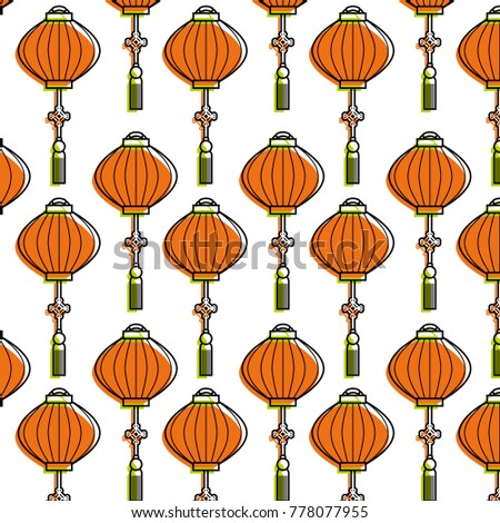 chinese lantern pattern beautiful decoration