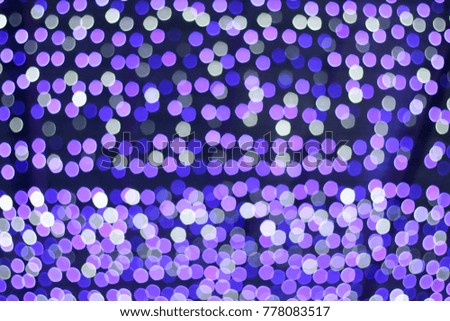 Blur picture of Christmas tree with lighting bokeh abstract background on night for happy new year party
