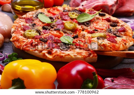 Fresh fragrant pizza from the best products