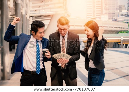 Successful business group with lots of money