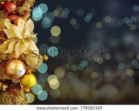 Abstract Christmas Background. Christmas Tree Concept for Cerebration with Copy Space.