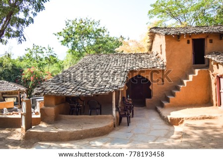 A Village hut in Udaipur Rajasthan