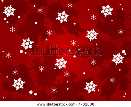 Red Winter or Christmas Background