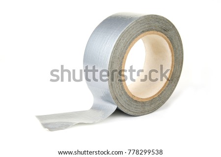 Roll of duck or duct tape on the white background Royalty-Free Stock Photo #778299538