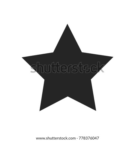 Star icon vector