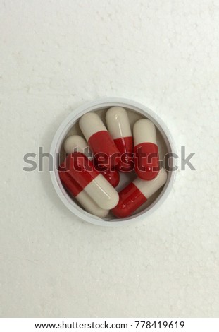 various pills in plastic packing 