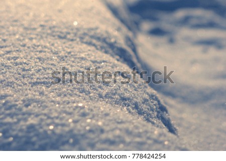 Snow texture, macro