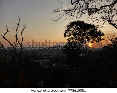 Sunset over the Hills of Phuket, Thailand