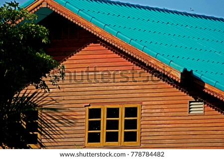 Wooden house texture