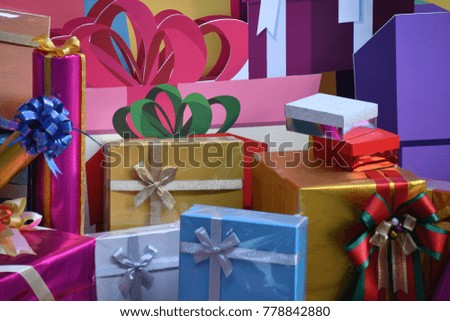 Scenery background of the gifts