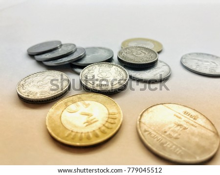 Indian currency coin