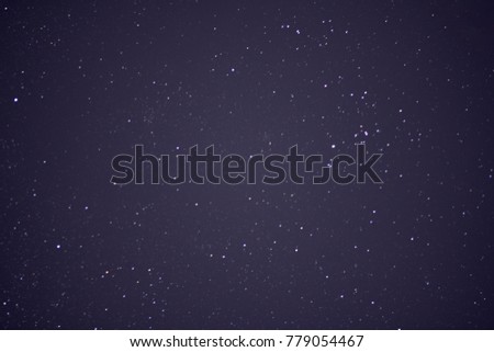 Shining stars on sky background in peaceful night.