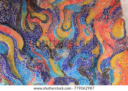 Abstract colorful tile background.