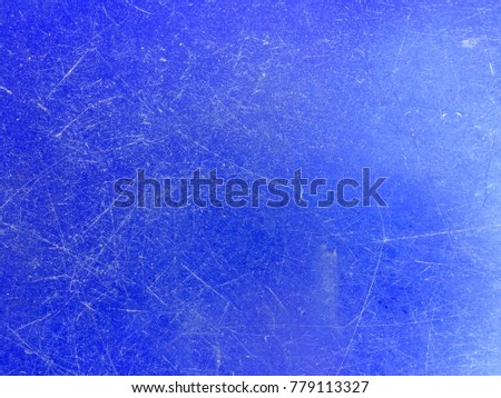 Old blue plastic surface background