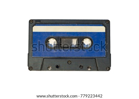 Old cassette tapes with a wooden background Royalty-Free Stock Photo #779223442