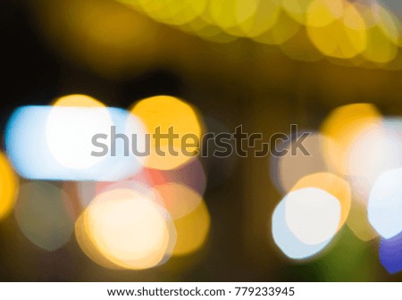 Beautiful colorful and golden bokeh in black Background. Easy to add as Overlay or Screen Filter over Photos.
