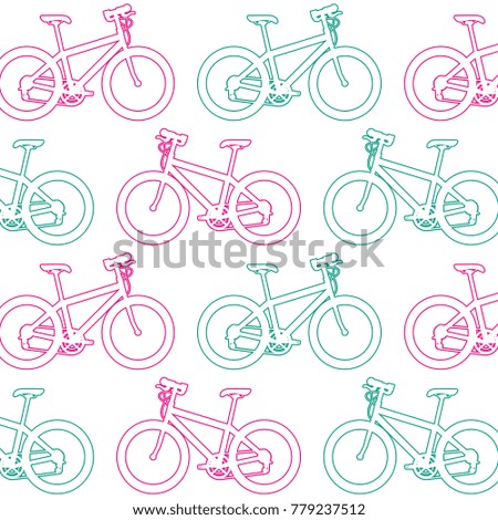 sport bicycle pattern background
