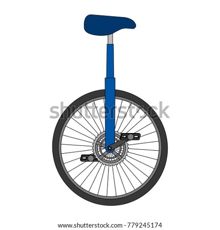 monocycle race isolated icon