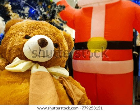 Teddy bear in Christmas party