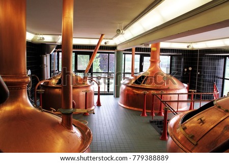 How to make beer in beer factory Royalty-Free Stock Photo #779388889