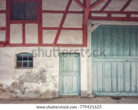 Facade from an old farmhouse near Lake Constance
