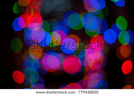 colorful bokeh circles background